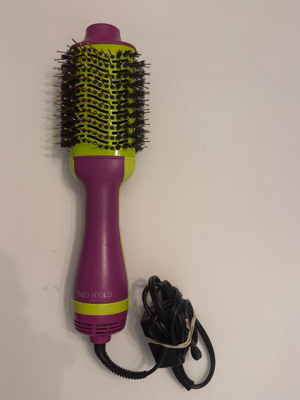 BedHead Volumizing Hot Air Brush - Purple & Lime